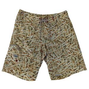 Columbia PFG Board Shorts Swim Trunks Omni-shield French Fry Men 34 11-in Inseam